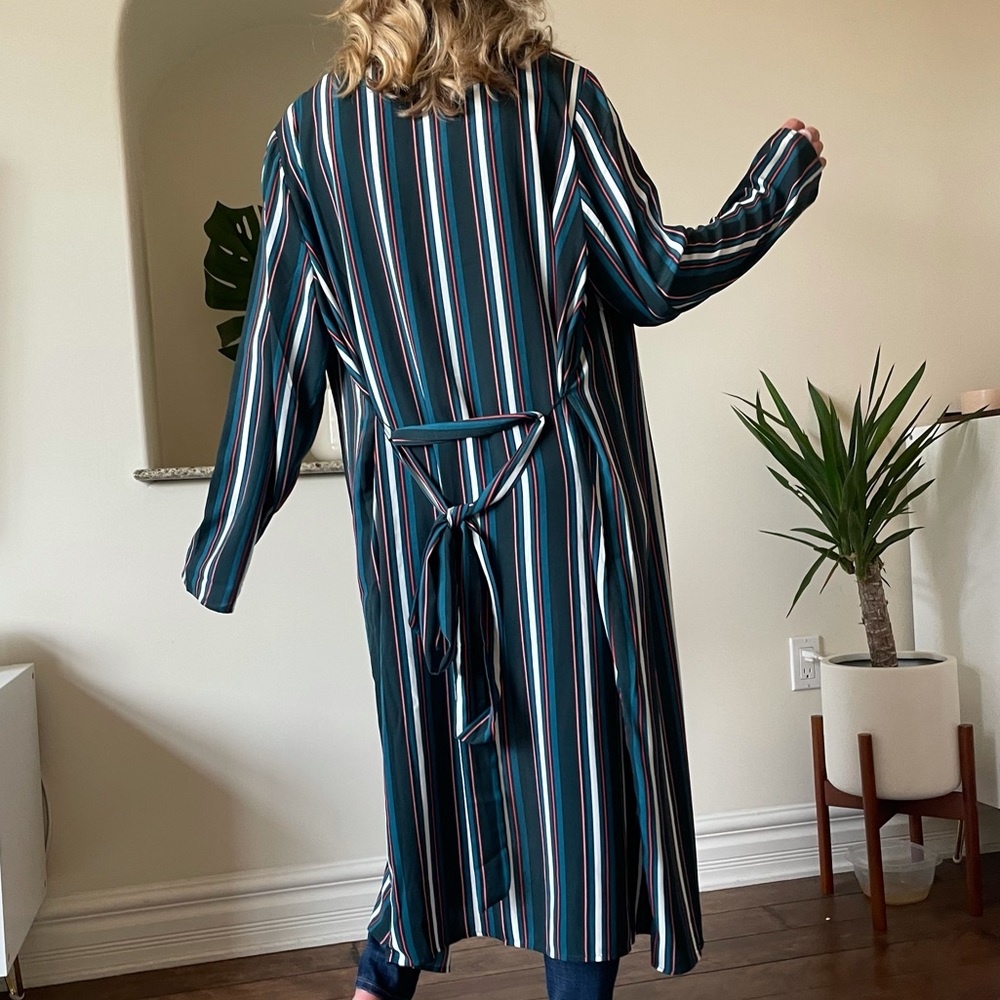 Teal kimono robe